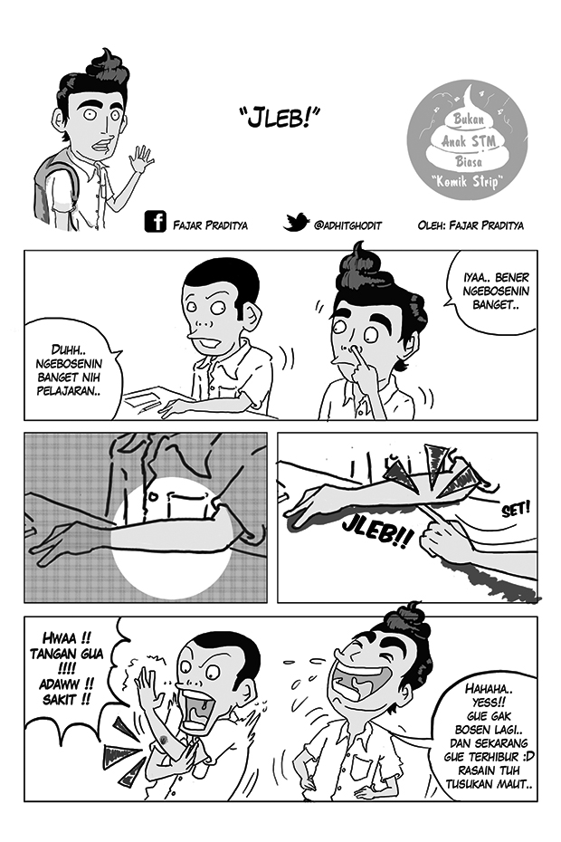"B A B (Bukan Anak stm Biasa)"_Komik Strip
